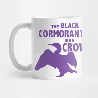 The Black Cormorant Doth Crow - Purple Mug